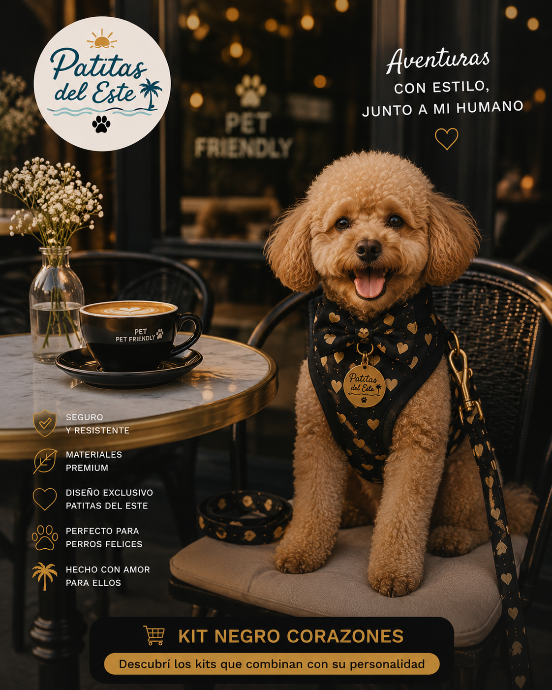 Kit Negro Corazones — Preventa